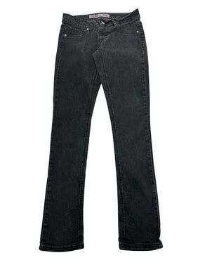 MOSSIMO / Black Denim Style Jeggings / Size 7 / Emo Hipster Skinny Punk Grunge